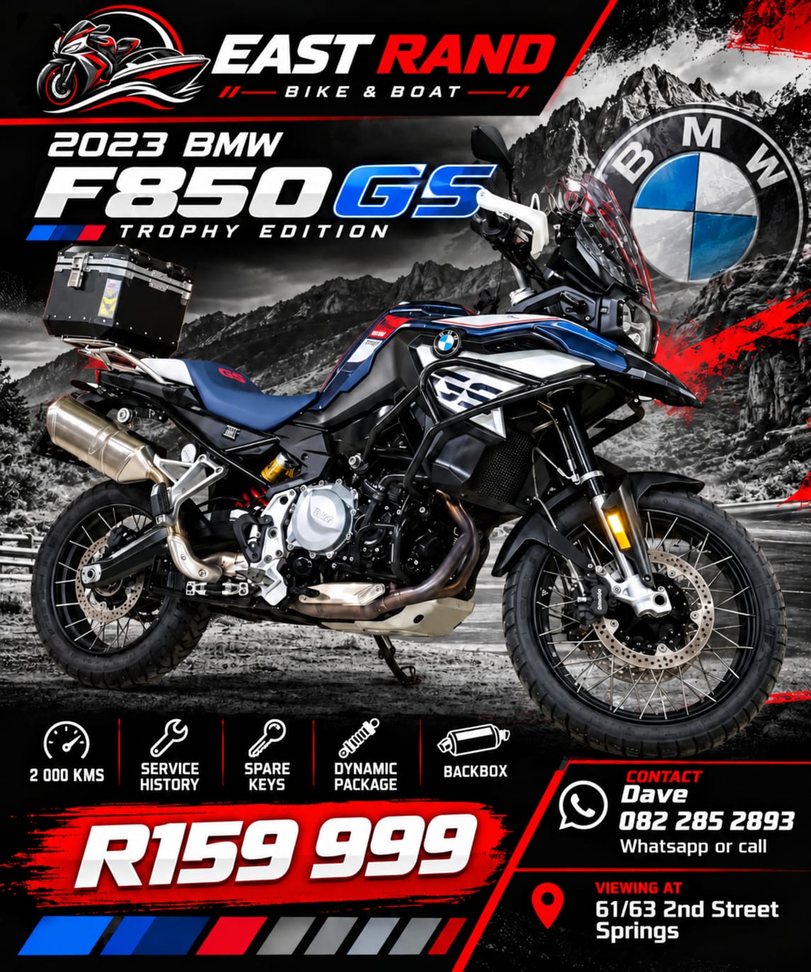 2023 BMW F850 GS Trophy